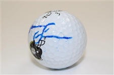 Lynn Swann Signed Steelers Helmet Logo Wilson Golf Ball JSA ALOA
