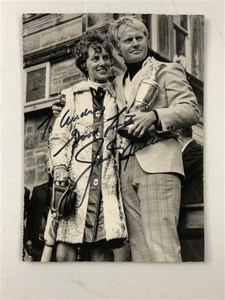 Jack Nicklaus Signed B&W Photo JSA ALOA