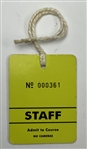2000 Open Championship at St. Andrews Staff Badge - Tiger Woods Grand Slam