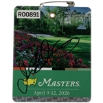 Rory Mcilroy Signed 2026 Masters SERIES Badge #R00891 JSA ALOA