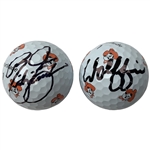 Rickie Fowler & Matthew Wolff Signed Oklahoma State Golf Balls JSA ALOA