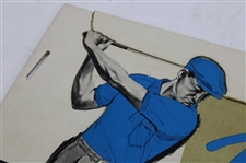 1950’s Ben Hogan Slacks & Shirts Cardboard Fold Out Standup Counter Promotional Ad Display