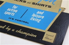1950’s Ben Hogan Slacks & Shirts Cardboard Fold Out Standup Counter Promotional Ad Display