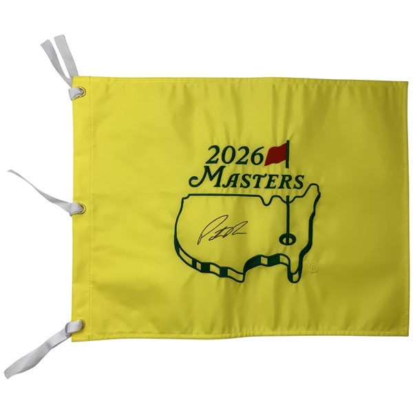 Patrick Reed Signed 2026 Masters Tournament Embroidered Flag JSA ALOA