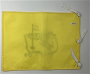 Arnold Palmer & Gary Player Signed Undated Masters Tournament Embroidered Flag JSA ALOA
