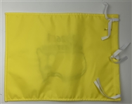 Two 2026 Masters Tournament Commemorative Items Including Embroidered Pin Flag and Spectator Badge