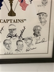 Nicklaus, Palmer, Nelson & Eleven (11) US Ryder Cup Captains Print - Framed JSA ALOA