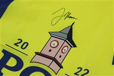 Justin Thomas Signed 2022 PGA at Southern Hills Screen Flag JSA #AJ28227