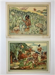 Walter R. Duff, A Set of Six 1925 Imperial Tobacco Perils of Early Golf Chromolithographs
