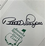 Spieth, Langer & Johnson Signed ANGC Scorecards JSA ALOA