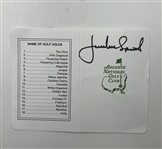 Spieth, Langer & Johnson Signed ANGC Scorecards JSA ALOA