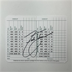 Spieth, Langer & Johnson Signed ANGC Scorecards JSA ALOA
