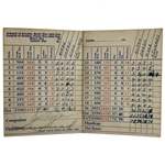 Ben Hogan & Snead Signed Scored 1945 Exhibition at Shaughnessy Heights GC Scorecard JSA ALOA