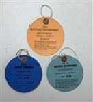 1971, 1972 & 1984 Masters Tickets - Jack, Coody & Crenshaw Wins