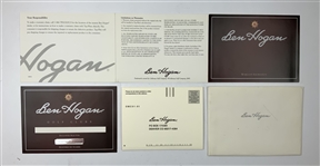 Ben Hogan Golden Anniversary Ltd Ed Iron Set Number 1017 of 1953 in Display w/ Photo & Nameplate