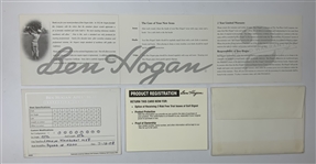 Ben Hogan Golden Anniversary Ltd Ed Iron Set Number 1017 of 1953 in Display w/ Photo & Nameplate