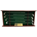 Ben Hogan Golden Anniversary Ltd Ed Iron Set Number 1017 of 1953 in Display w/ Photo & Nameplate