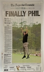 Two Augusta Chronicle Masters Victory Special Sections Tiger Woods 1997 and Phil Mickelson 2004