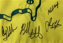 Scotty Scheffler & 15 Champs Signed 2026 Masters Tournament Embroidered Flag JSA ALOA