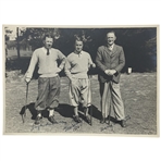 Gene Sarazen Hugh Anderson and Harry Stevenson 1936 Signed The Argus Melbourne Press Photograph JSA ALOA