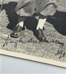 Gene Sarazen Hugh Anderson and Harry Stevenson 1936 Signed The Argus Melbourne Press Photograph JSA ALOA