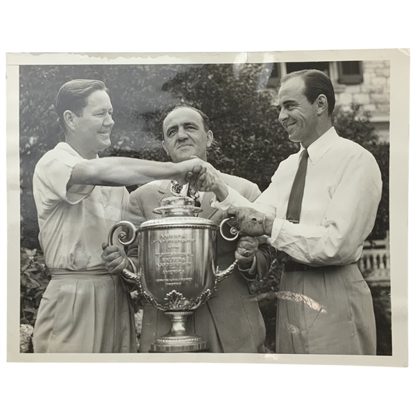 1940 PGA Championship Original Press Photograph Signed by Sam Snead JSA ALOA