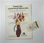 1968 Western Open Ticket & Pairing Sheet - Jack Nicklaus' Only Western Open Win