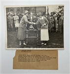 Trio of Original 1923 U.S. Women's Amateur Golf Press Photographs Featuring Edith Cummings and Alexa Stirling
