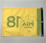 Aaron Rai Signed 2026 PGA Championship Aronimink Embroidered Flag JSA ALOA