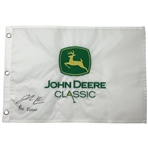 Jackson Koivun Signed John Deere Classic Flag w/ Pro Debut Inscription JSA ALOA