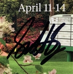 Scottie Scheffler Signed 2024 Masters Tournament Series Badge JSA ALOA