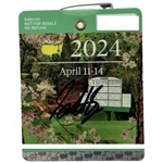 Scottie Scheffler Signed 2024 Masters Tournament Series Badge JSA ALOA