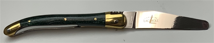 Masters Tournament Folding Divot Repair Tool with Leather Sheath and Original Packaging