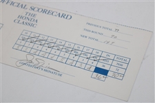Jack Nicklaus Signed Used 1984 Honda Classic at TPC Eagle Trace Contestant Scorecard