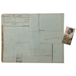 Cyril Tolley Signed Album Page w/ 1931 Churchman Cigarette Card JSA ALOA