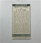 Cyril Tolley Signed Album Page w/ 1931 Churchman Cigarette Card JSA ALOA