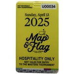 2025 Masters Map & Flag Unused Badge - Rory Grand Slam! 
