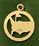 Augusta National Golf Club 10k Gold Filled Jostens Pendant in Original ANGC Jewelry Box