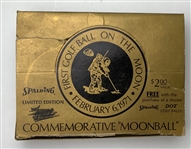 Spalding 1971 Commemorative Moonball Limited Edition Empty Cardboard Golf Ball Box