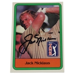 Jack Nicklaus Signed 1981 Donruss Golf Rookie Card JSA ALOA