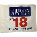 Arnold Palmer Signed 1995 The Open Championship St. Andrews Flag - Final Open JSA ALOA