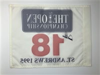 Arnold Palmer Signed 1995 The Open Championship St. Andrews Flag - Final Open JSA ALOA