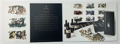 Gary Player Signed Quoin Rock 2004 Vintage Major Championship Series Augusta 1961 Wine Bottle and Brochure JSA ALOA