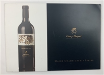 Gary Player Signed Quoin Rock 2004 Vintage Major Championship Series Augusta 1961 Wine Bottle and Brochure JSA ALOA
