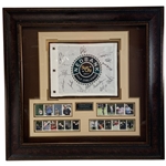 Framed Multi-Signed 2011 Nedbank Golf Challenge Sun City Pin Flag and Player Photo Display JSA ALOA