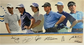 2011 Presidents Cup International Team Signed Limited Edition Print 442 of 500 JSA ALOA