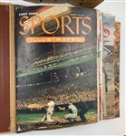 A Collection of 1954-1955 Sports Illustrated Magazines in Original Publisher Binders Including 1st Issue