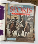 A Collection of 1954-1955 Sports Illustrated Magazines in Original Publisher Binders Including 1st Issue