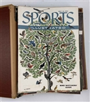 A Collection of 1954-1955 Sports Illustrated Magazines in Original Publisher Binders Including 1st Issue