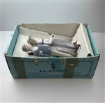 Lladro Glazed Porcelain Golfing Couple Figurine No. 1453